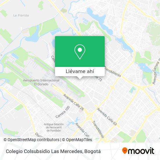 Mapa de Colegio Colsubsidio Las Mercedes