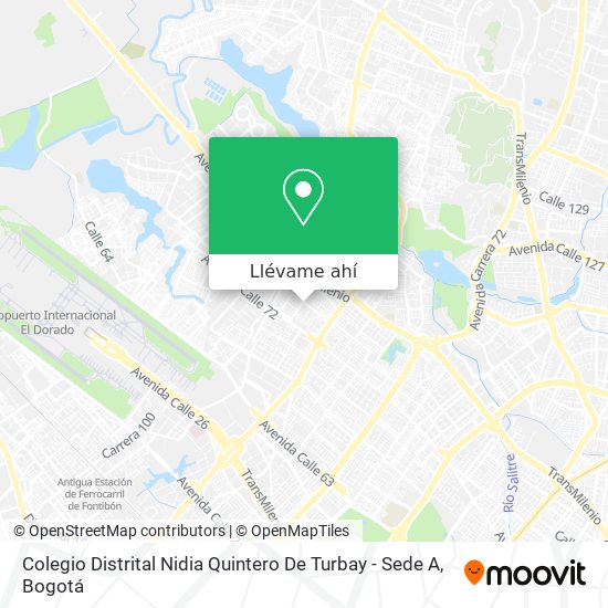 Mapa de Colegio Distrital Nidia Quintero De Turbay - Sede A