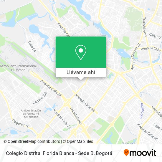 Mapa de Colegio Distrital Florida Blanca - Sede B