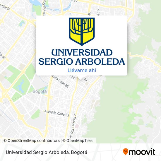 Mapa de Universidad Sergio Arboleda