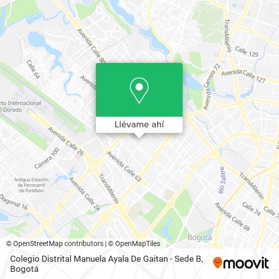 Mapa de Colegio Distrital Manuela Ayala De Gaitan - Sede B