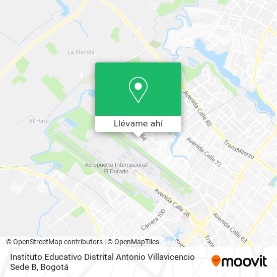 Mapa de Instituto Educativo Distrital Antonio Villavicencio Sede B