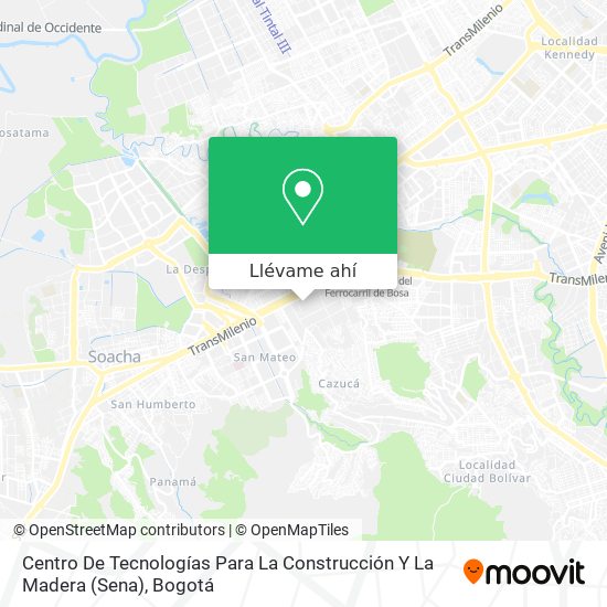 Mapa de Centro De Tecnologías Para La Construcción Y La Madera (Sena)