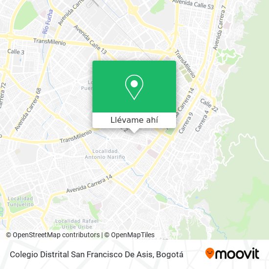 Mapa de Colegio Distrital San Francisco De Asis