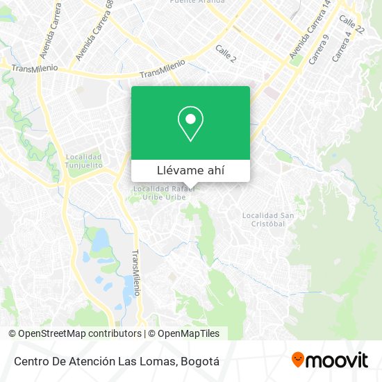 Mapa de Centro De Atención Las Lomas