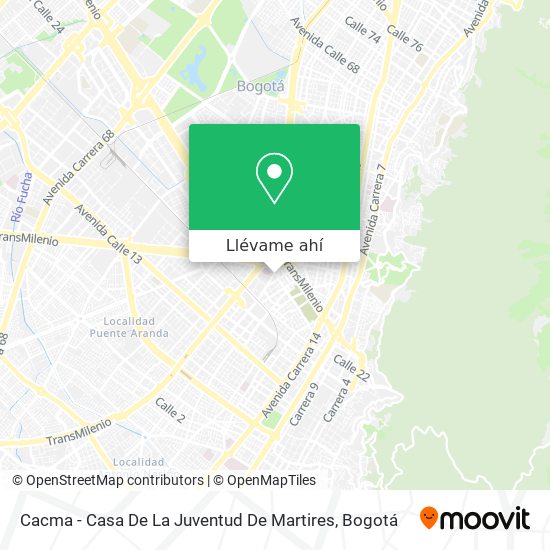 Mapa de Cacma - Casa De La Juventud De Martires