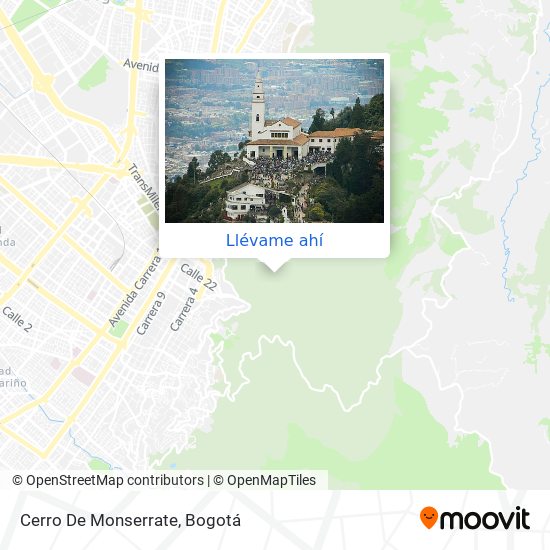 Mapa de Cerro De Monserrate