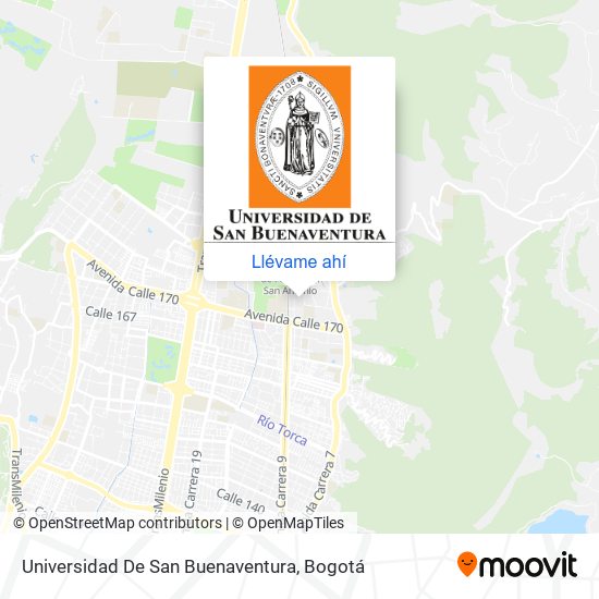 Mapa de Universidad De San Buenaventura