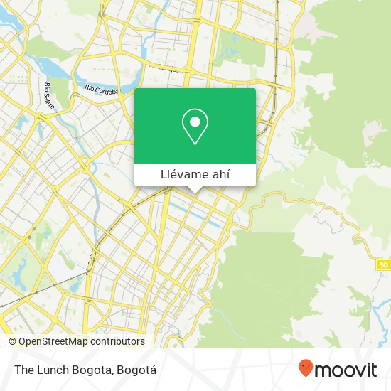 Mapa de The Lunch Bogota
