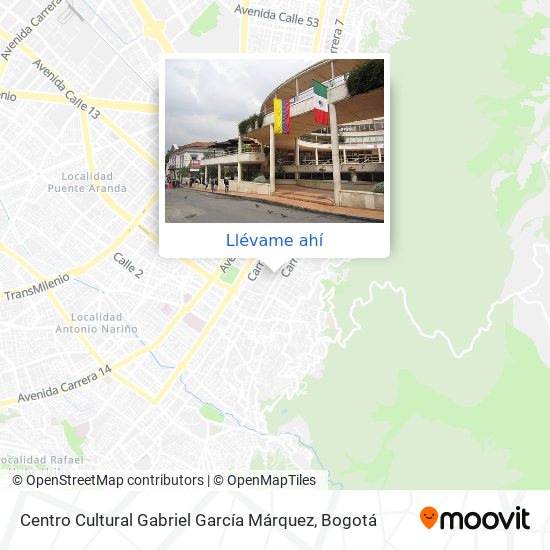 Mapa de Centro Cultural Gabriel García Márquez
