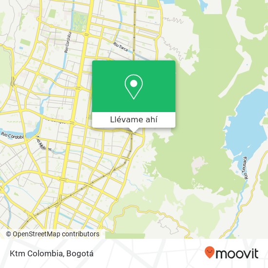 Mapa de Ktm Colombia