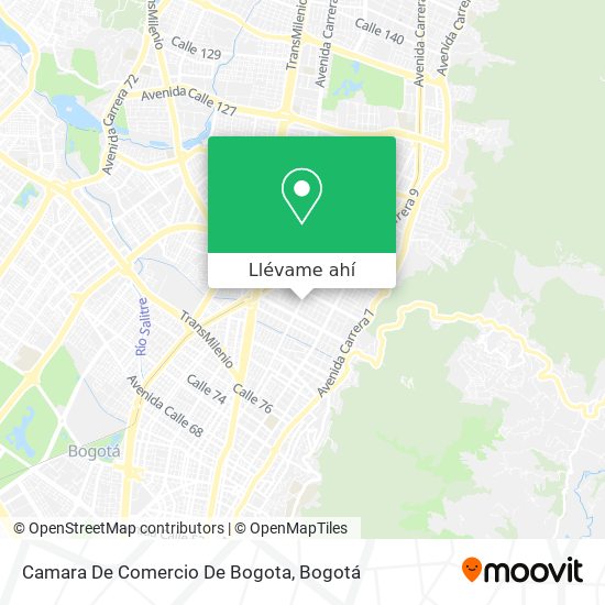 Mapa de Camara De Comercio De Bogota