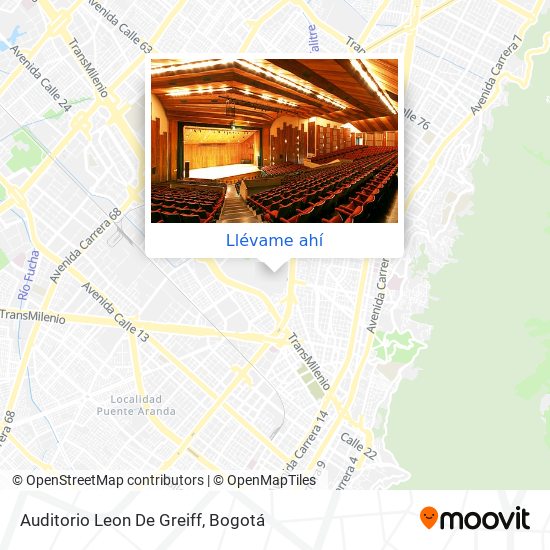 Mapa de Auditorio Leon De Greiff