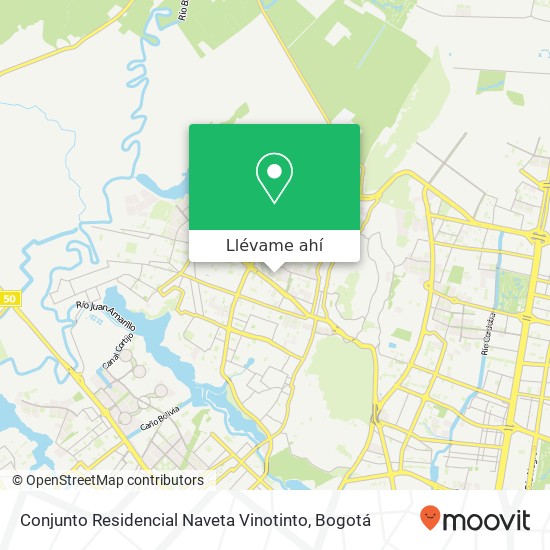 Mapa de Conjunto Residencial Naveta Vinotinto