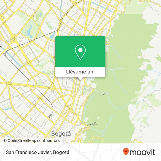 Mapa de San Francisco Javier