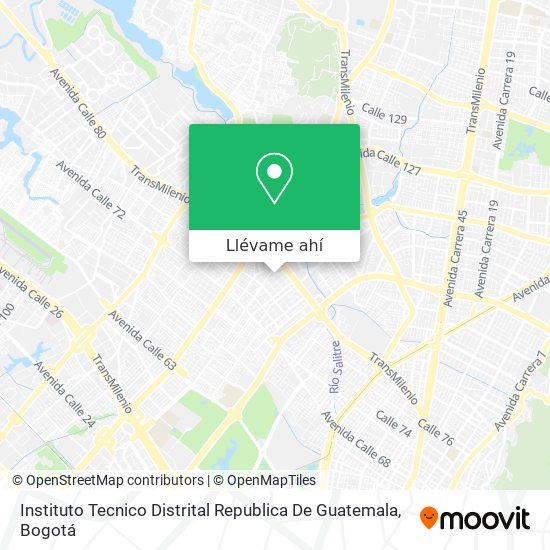 Mapa de Instituto Tecnico Distrital Republica De Guatemala