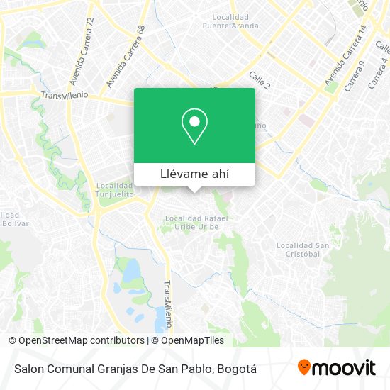 Mapa de Salon Comunal Granjas De San Pablo