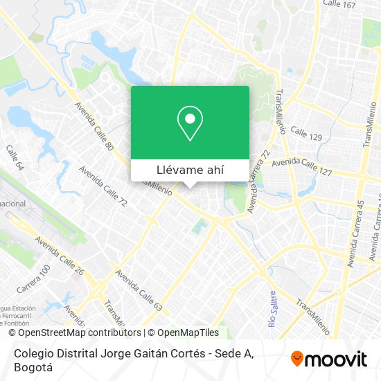 Mapa de Colegio Distrital Jorge Gaitán Cortés - Sede A