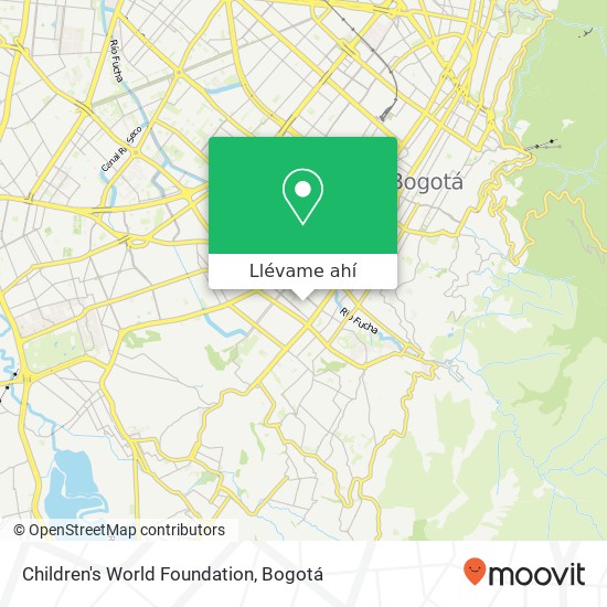 Mapa de Children's World Foundation