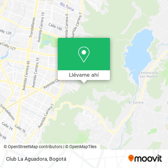 Mapa de Club La Aguadora