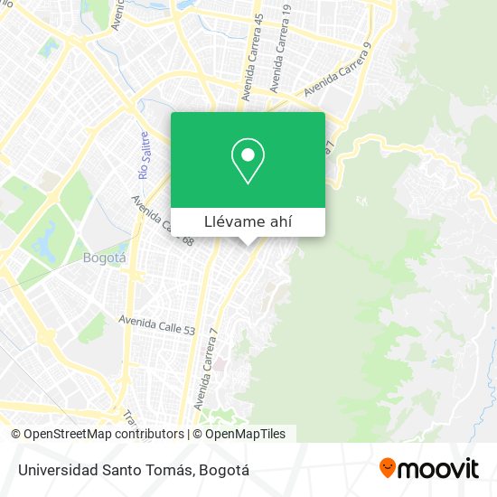 Mapa de Universidad Santo Tomás