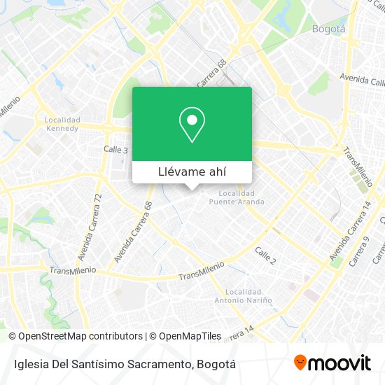 Mapa de Iglesia Del Santísimo Sacramento