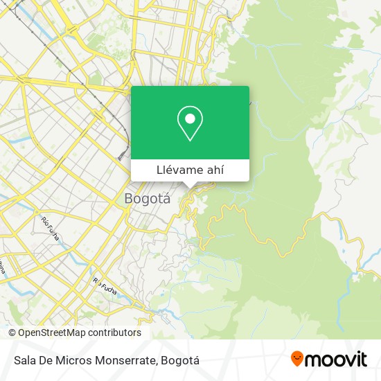 Mapa de Sala De Micros Monserrate