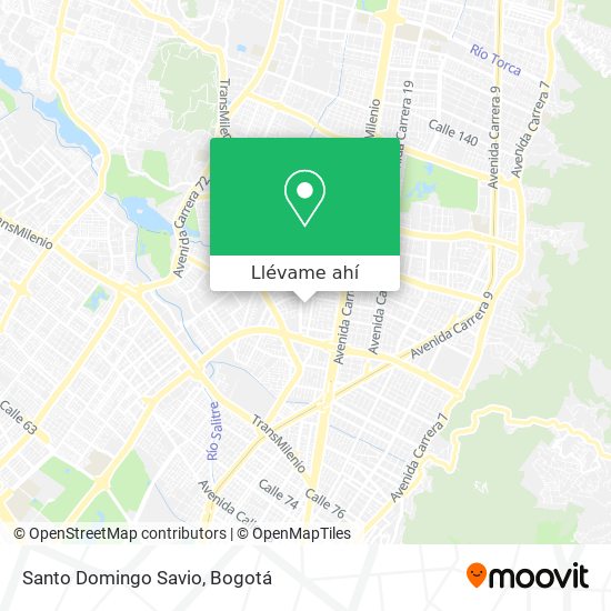 Mapa de Santo Domingo Savio