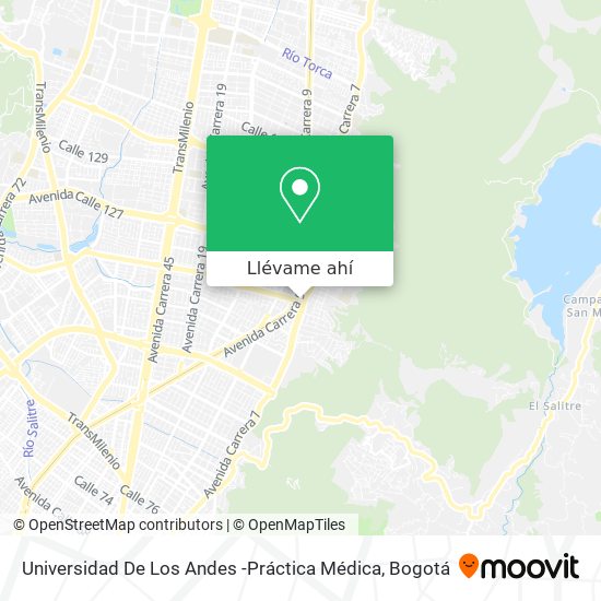 Mapa de Universidad De Los Andes -Práctica Médica