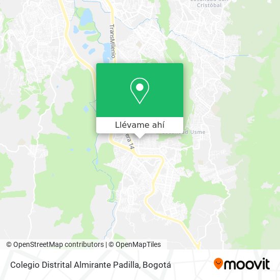 Mapa de Colegio Distrital Almirante Padilla