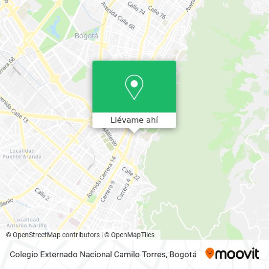 Mapa de Colegio Externado Nacional Camilo Torres
