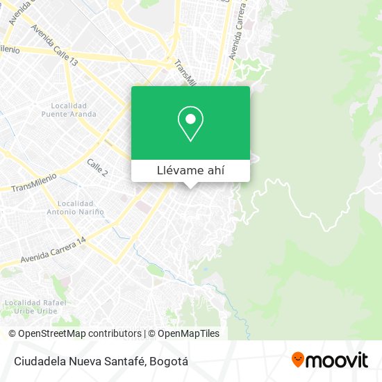 Mapa de Ciudadela Nueva Santafé