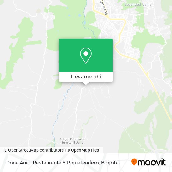 Mapa de Doña Ana - Restaurante Y Piqueteadero