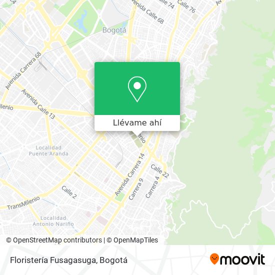 Mapa de Floristería Fusagasuga