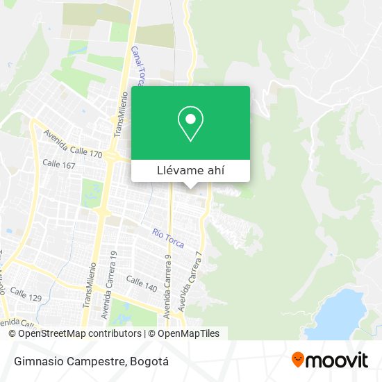 Mapa de Gimnasio Campestre