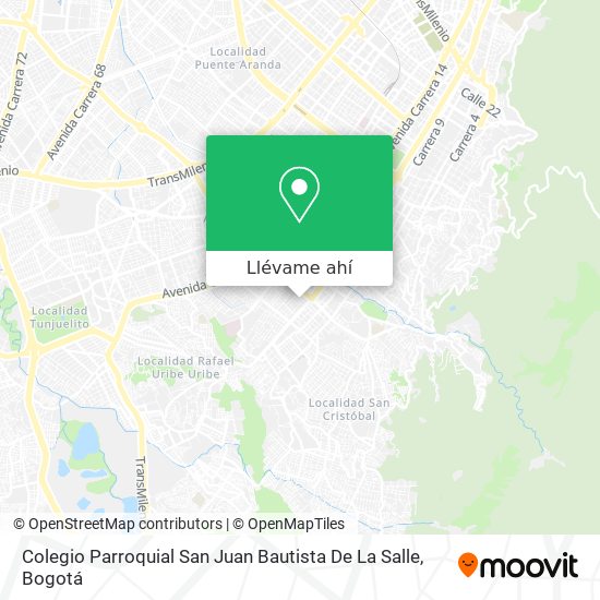 Mapa de Colegio Parroquial San Juan Bautista De La Salle