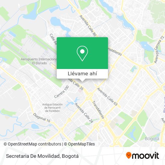 Mapa de Secretaria De Movilidad