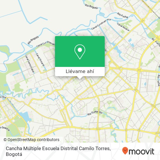 Mapa de Cancha Múltiple Escuela Distrital Camilo Torres