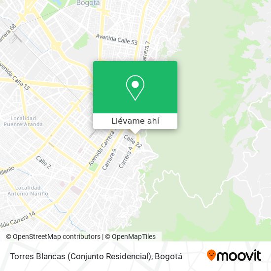 Mapa de Torres Blancas (Conjunto Residencial)