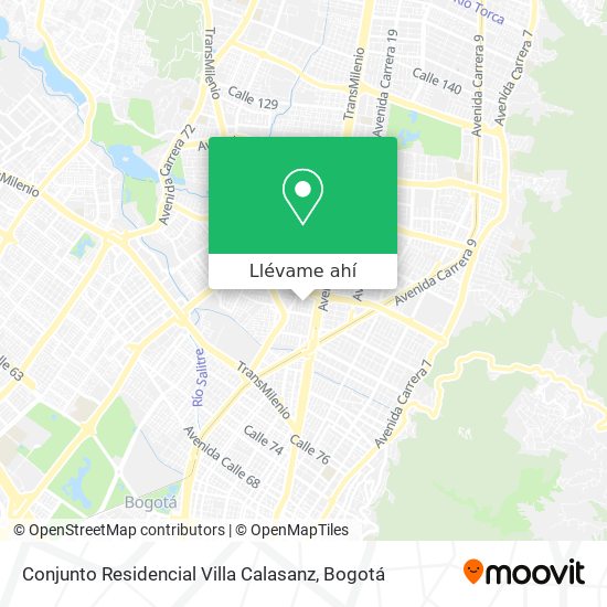 Mapa de Conjunto Residencial Villa Calasanz