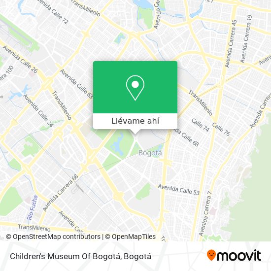 Mapa de Children's Museum Of Bogotá