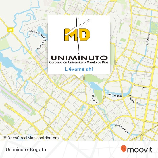 Mapa de Uniminuto
