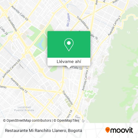 Mapa de Restaurante Mi Ranchito Llanero