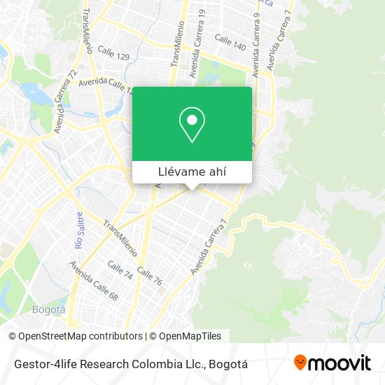 Mapa de Gestor-4life Research Colombia Llc.