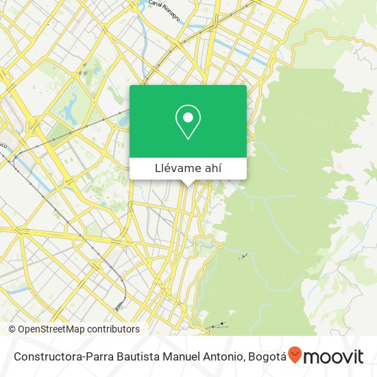Mapa de Constructora-Parra Bautista Manuel Antonio