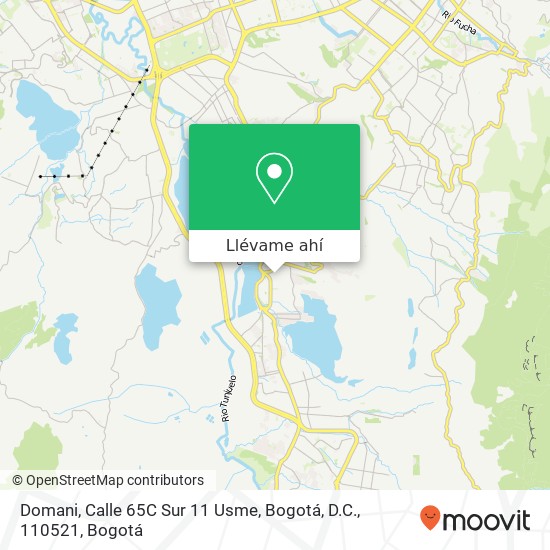 Mapa de Domani, Calle 65C Sur 11 Usme, Bogotá, D.C., 110521