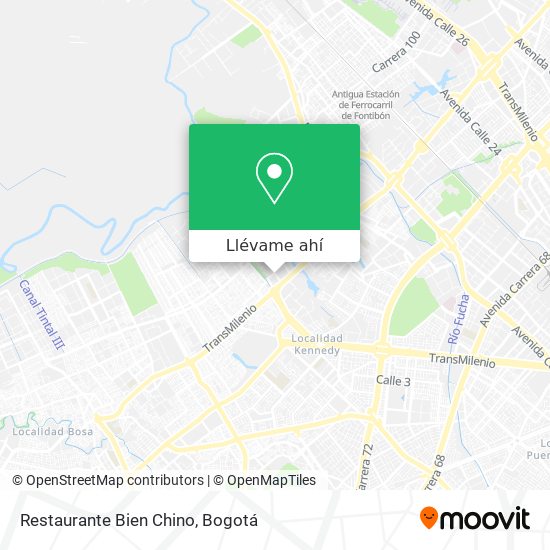 Mapa de Restaurante Bien Chino