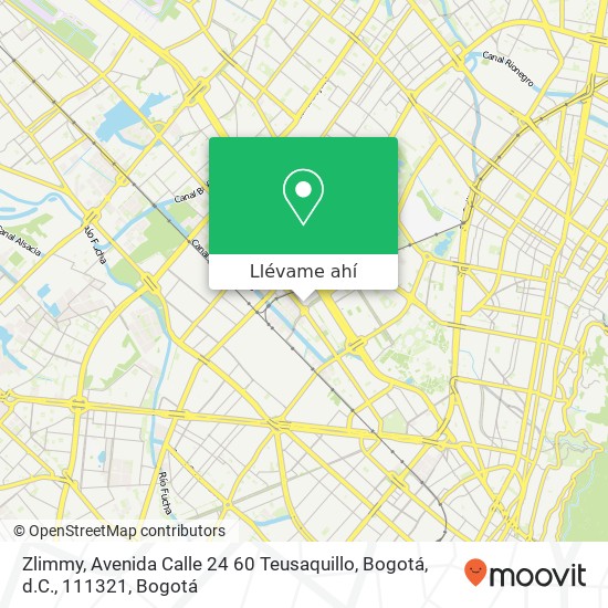 Mapa de Zlimmy, Avenida Calle 24 60 Teusaquillo, Bogotá, d.C., 111321