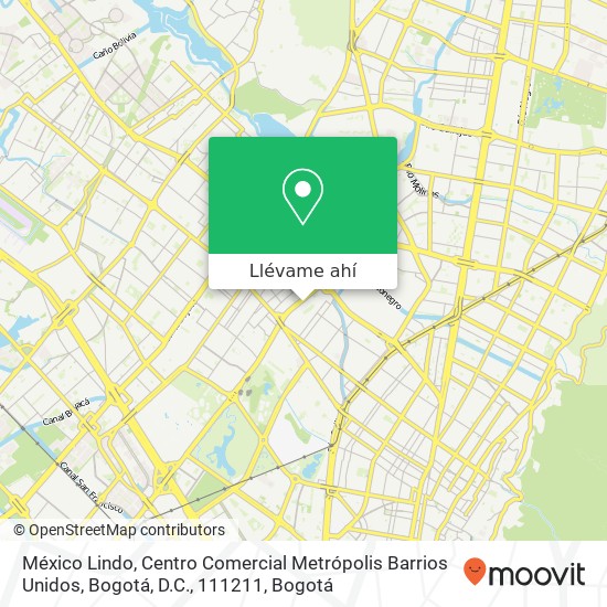 Mapa de México Lindo, Centro Comercial Metrópolis Barrios Unidos, Bogotá, D.C., 111211