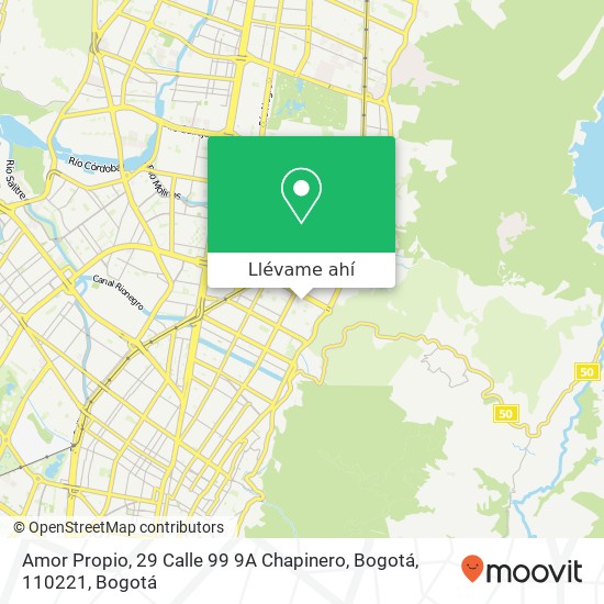 Mapa de Amor Propio, 29 Calle 99 9A Chapinero, Bogotá, 110221